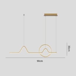 Závesné svietidlo Minimalistické dekoratívne svietidlo 52W