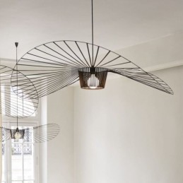 Iron Pendant Light Lampa slamený klobúk 1 Light