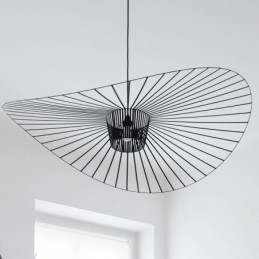 Iron Pendant Light Lampa slamený klobúk 1 Light