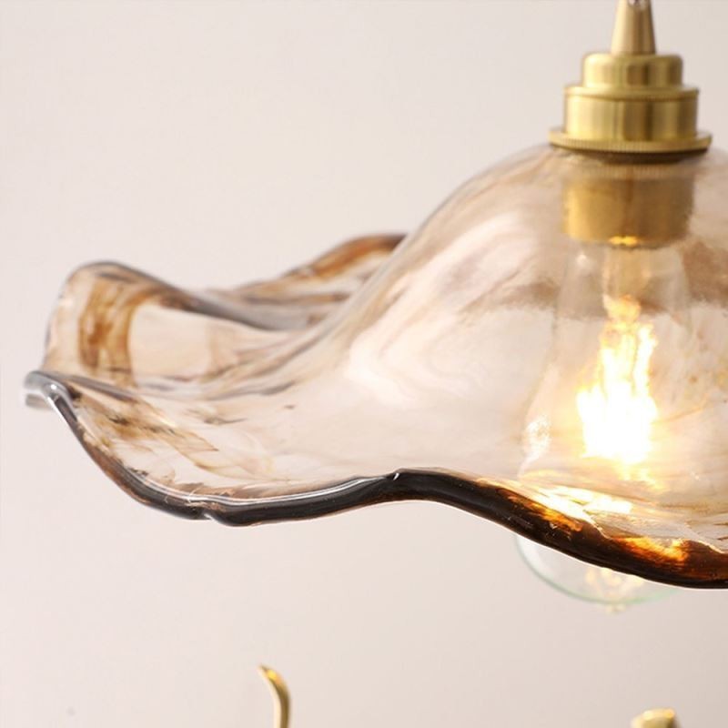 Závesné svietidlo Lotus Leaf Glass Kreatívne dekoratívne svietidlo