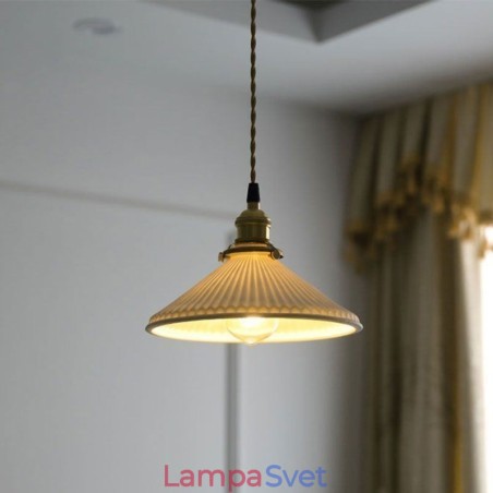 Retro skladaná závesná lampa z keramiky v japonskom štýle Retro skladaná závesná lampa z keramiky v japonskom štýle