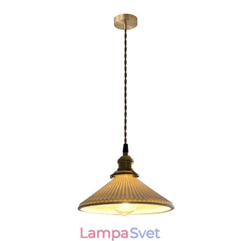 Retro skladaná závesná lampa z keramiky v japonskom štýle