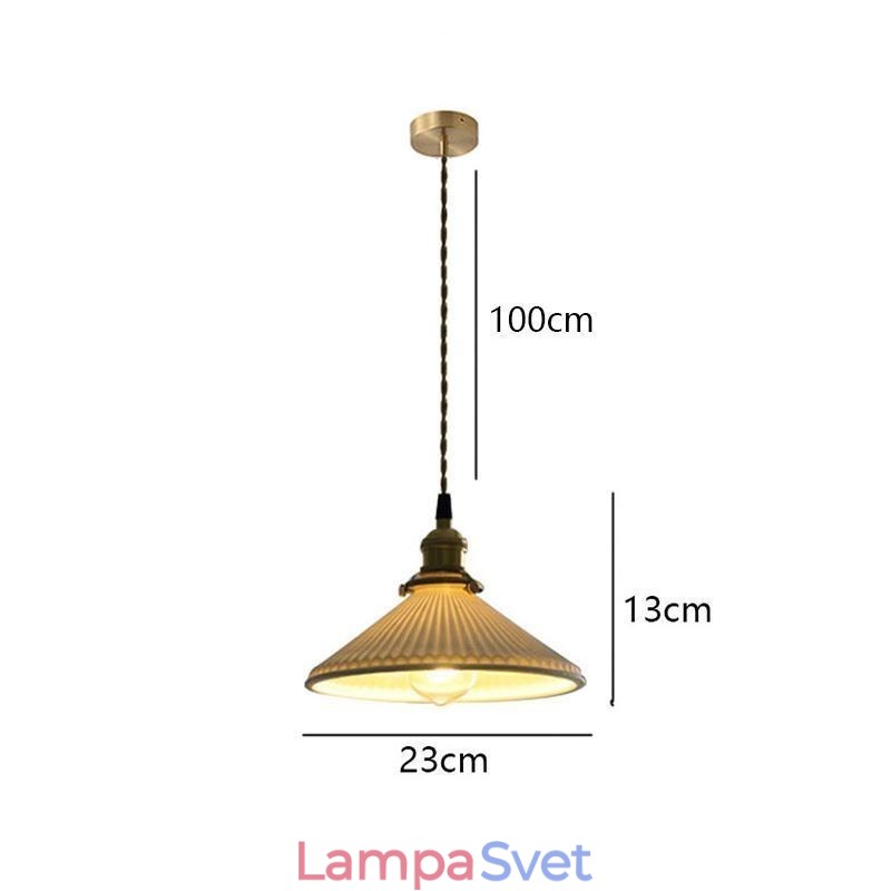 Retro skladaná závesná lampa z keramiky v japonskom štýle