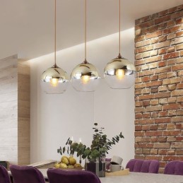 Creative Iron+Glass Globe Pendant Light Dekoratívne osvetlenie