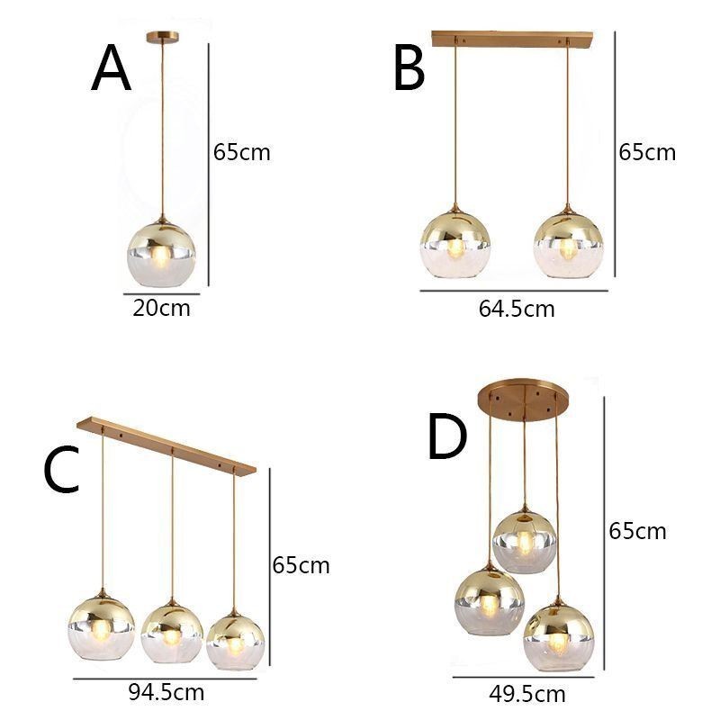 Creative Iron+Glass Globe Pendant Light Dekoratívne osvetlenie