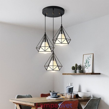 Závesné svietidlo v tvare diamantu Moderné minimalistické dekoratívne svietidlo Závesné svietidlo v tvare diamantu Moderné minimalistické dekoratívne svietidlo