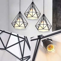 Závesné svietidlo v tvare diamantu Moderné minimalistické dekoratívne svietidlo