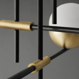 Sklenené guľové lusterové stropné svietidlo