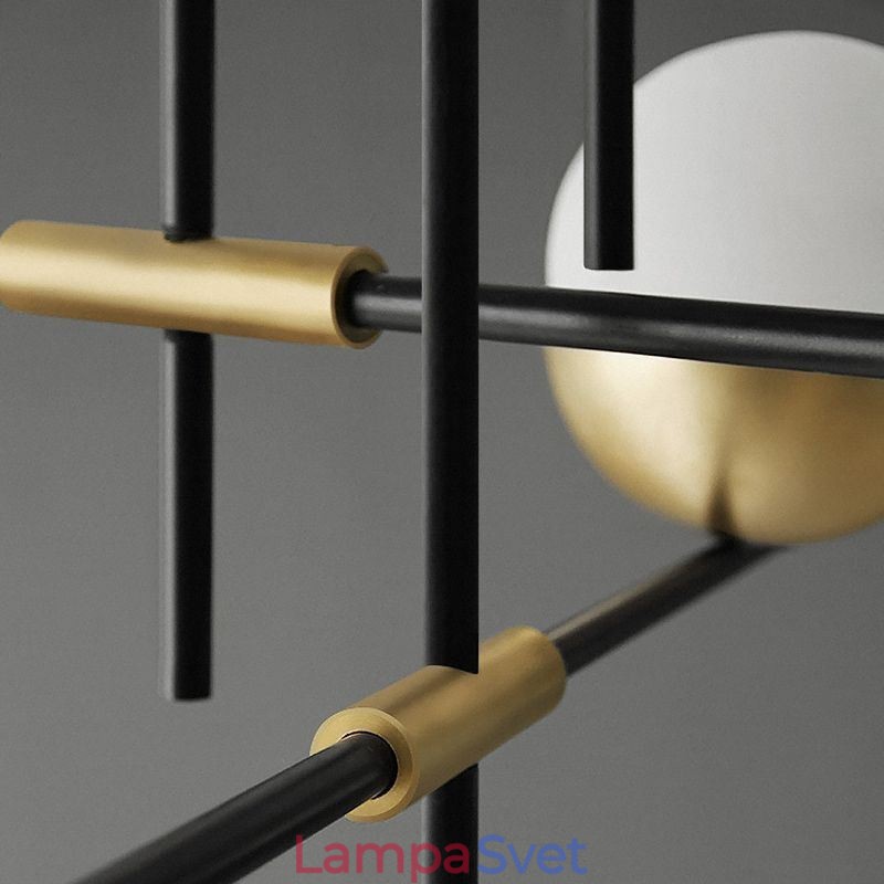 Sklenené guľové lusterové stropné svietidlo