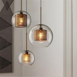 Minimalistické závesné svietidlo Glass Cluster 3 Svetelný stropný svetelný ostrov