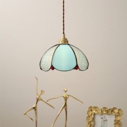 Minimalistická sklenená závesná lampa s jednou hlavou