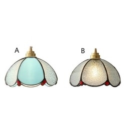 Minimalistická sklenená závesná lampa s jednou hlavou
