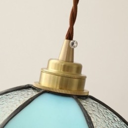 Minimalistická sklenená závesná lampa s jednou hlavou