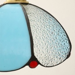 Minimalistická sklenená závesná lampa s jednou hlavou