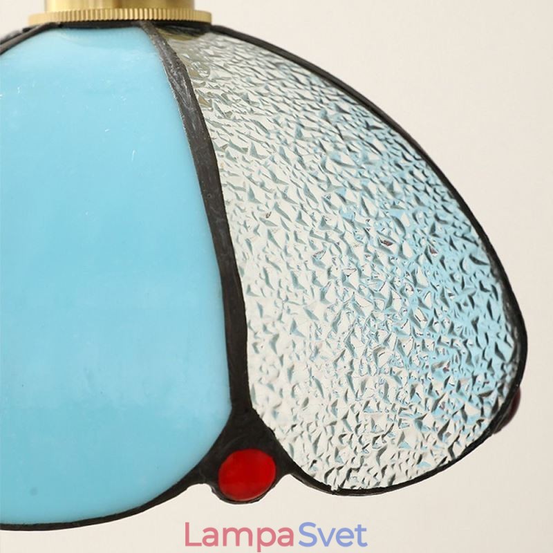 Minimalistická sklenená závesná lampa s jednou hlavou