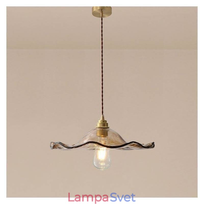 Závesné svietidlo Lotus Leaf Glass Kreatívne dekoratívne svietidlo