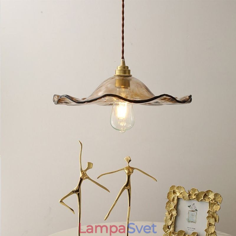 Závesné svietidlo Lotus Leaf Glass Kreatívne dekoratívne svietidlo
