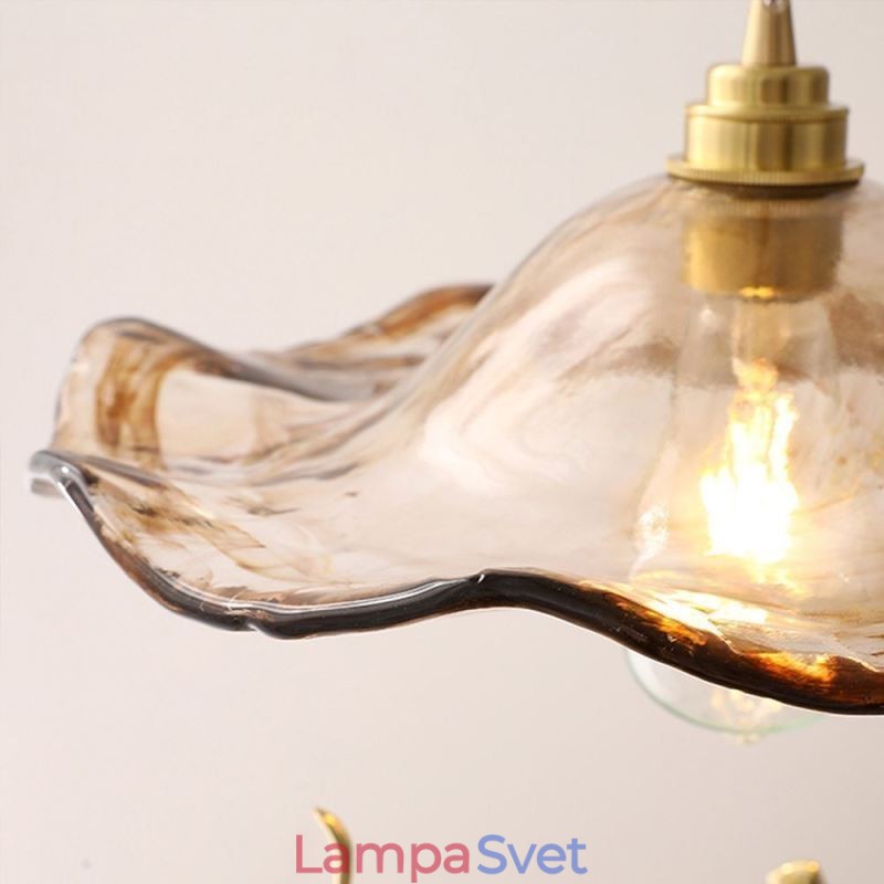 Závesné svietidlo Lotus Leaf Glass Kreatívne dekoratívne svietidlo