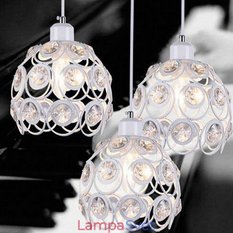 Nápady na ostrovné závesné lampy z dutého krištáľového železa