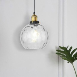 Súčasná sklenená závesná lampa s okrúhlym vodným vzorom sklenená závesná lampa