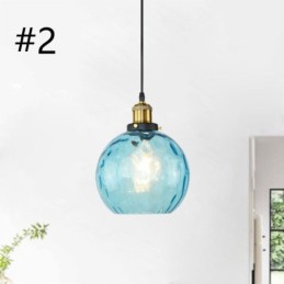 Súčasná sklenená závesná lampa s okrúhlym vodným vzorom sklenená závesná lampa