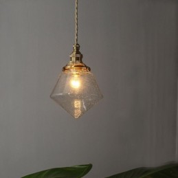 1 Light Diamond Glass Pendant Light Bubble Glass Svietidlo