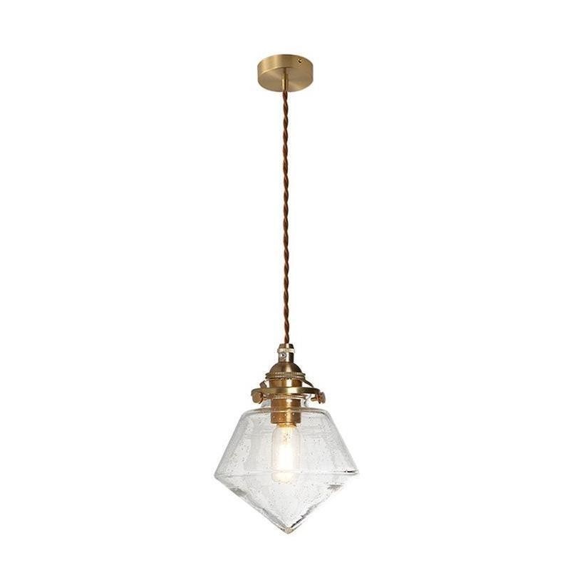 1 Light Diamond Glass Pendant Light Bubble Glass Svietidlo