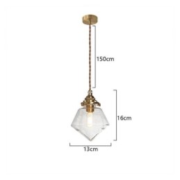 1 Light Diamond Glass Pendant Light Bubble Glass Svietidlo