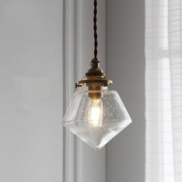 1 Light Diamond Glass Pendant Light Bubble Glass Svietidlo