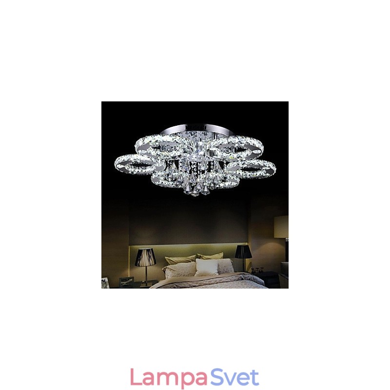 Moderný moderný krištáľový chrómový kovový držiak