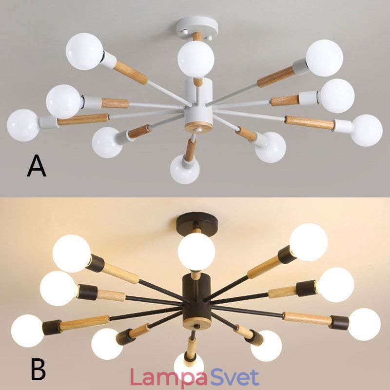 Severské závesné svetlo Creative Magic Bean Log Závesné svetlo