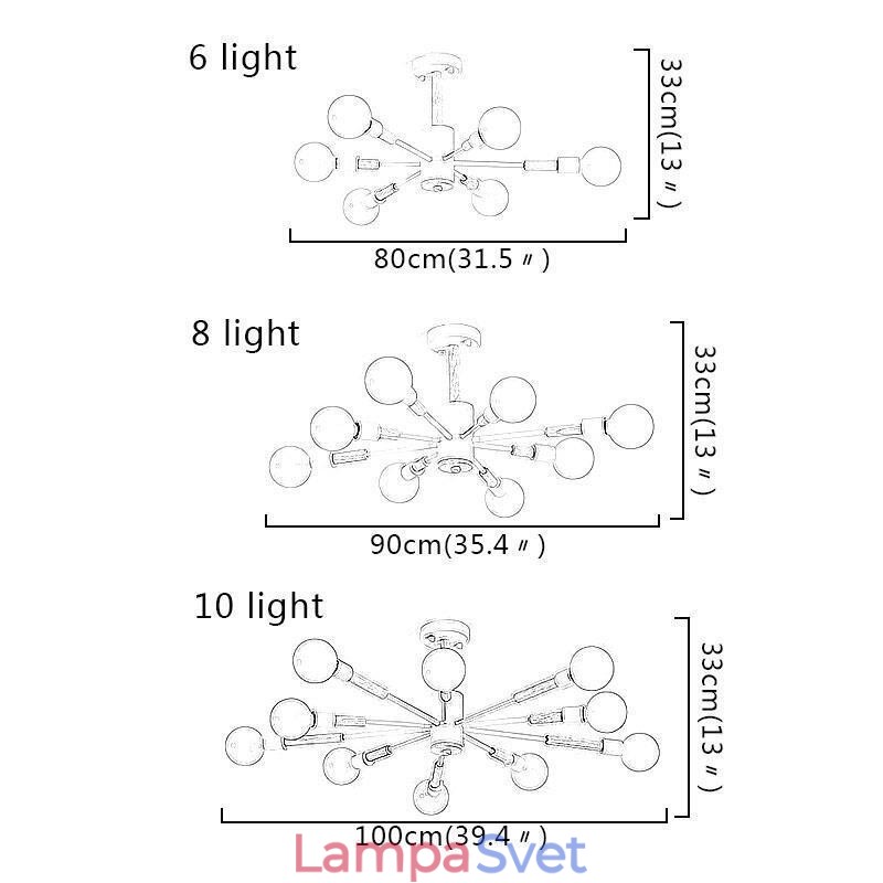 Severské závesné svetlo Creative Magic Bean Log Závesné svetlo