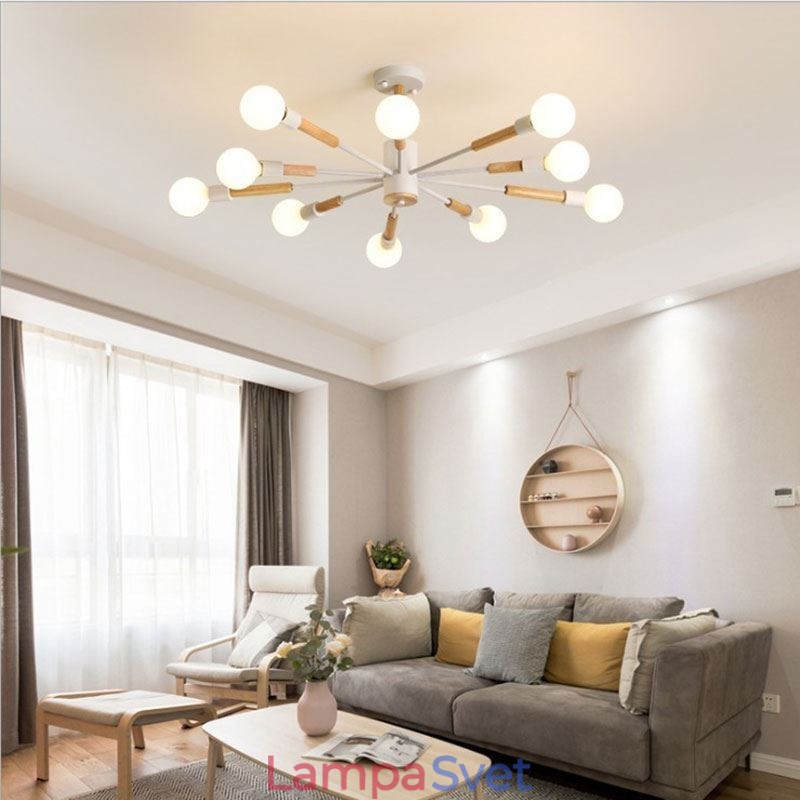 Severské závesné svetlo Creative Magic Bean Log Závesné svetlo