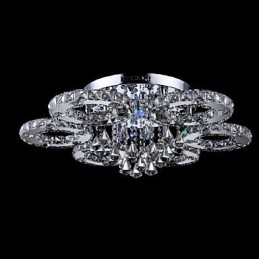 Moderný moderný krištáľový chrómový kovový držiak