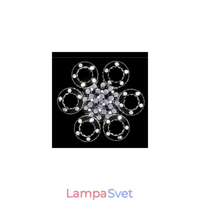 Moderný moderný krištáľový chrómový kovový držiak