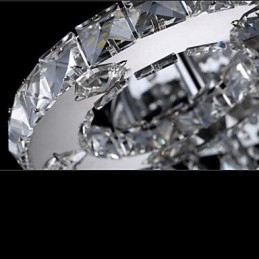 Moderný moderný krištáľový chrómový kovový držiak