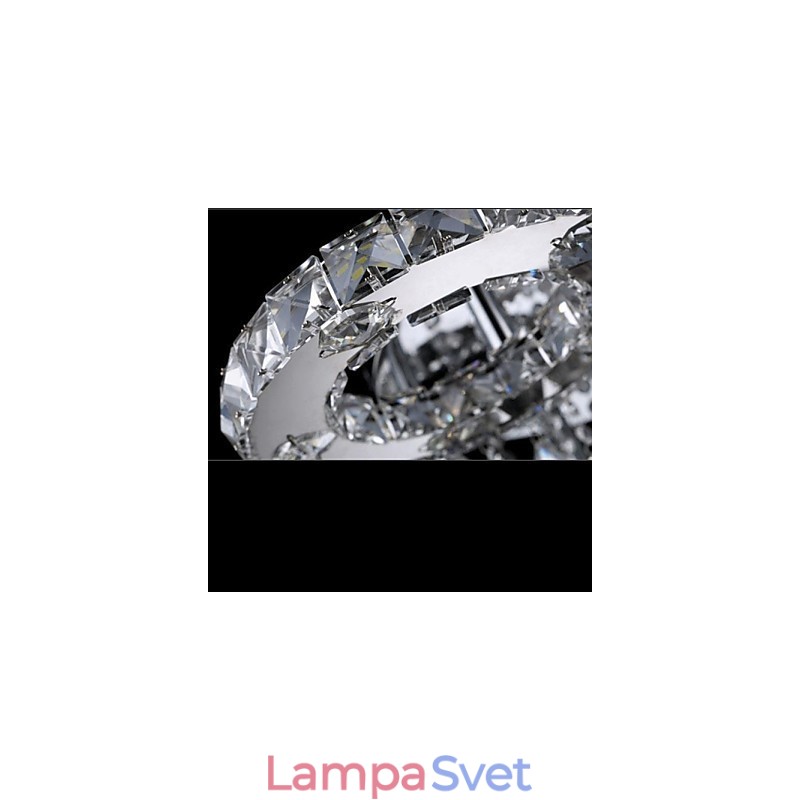 Moderný moderný krištáľový chrómový kovový držiak