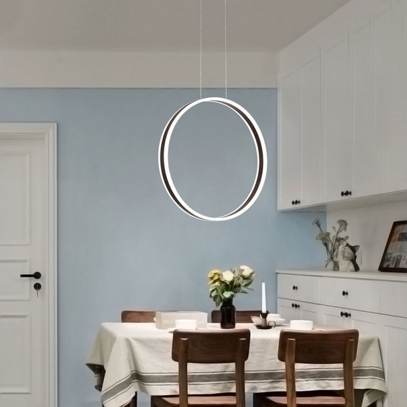 Nordic Pendant Light Akrylový prsteň Tvar Pendant Light