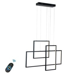 Severské závesné svietidlo Geometrické štvorcové závesné svietidlo