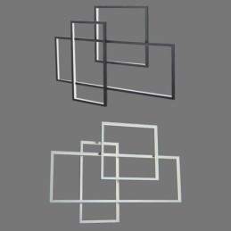 Severské závesné svietidlo Geometrické štvorcové závesné svietidlo