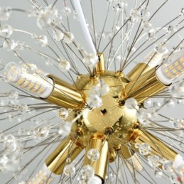 Elegantný luster s príveskom z krištáľu púpava