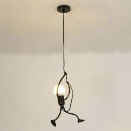Moderné jednoduché závesné svetlo Little Man Shape Lamp Creative Light
