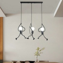 Moderné závesné svetlo Creative Little Man Shape Lamp Individuálne domáce svetlo