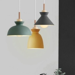 Závesné svetlo Nordic Metal Dome Macaron Colors Lamp Light