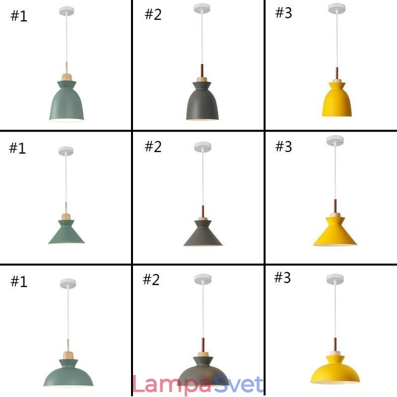 Závesné svetlo Nordic Metal Dome Macaron Colors Lamp Light