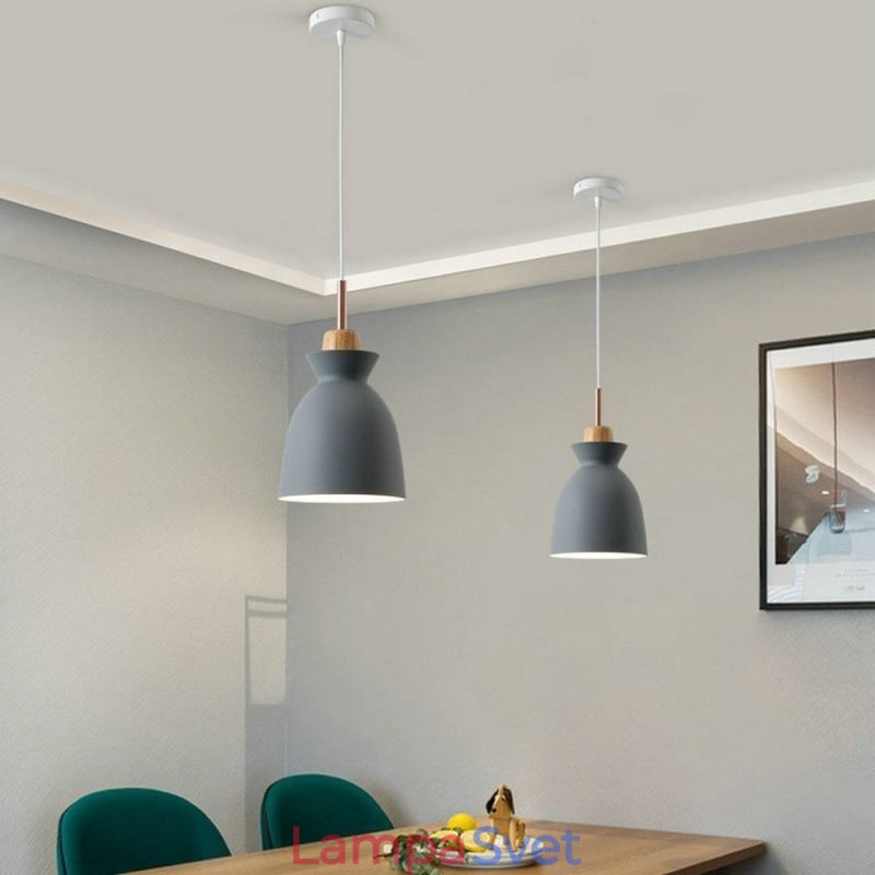 Závesné svetlo Nordic Metal Dome Macaron Colors Lamp Light
