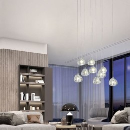 Moderné závesné svietidlo Krištáľové lusterové svietidlo na domáce osvetlenie
