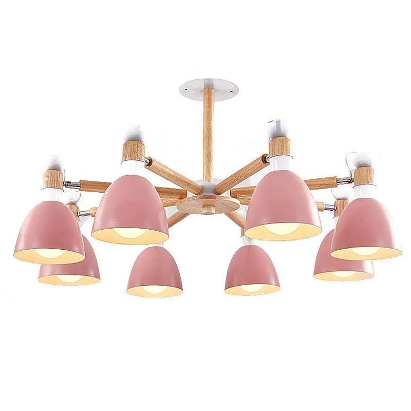 Kreatívny drevený luster Nordic Macaron Pendant Light