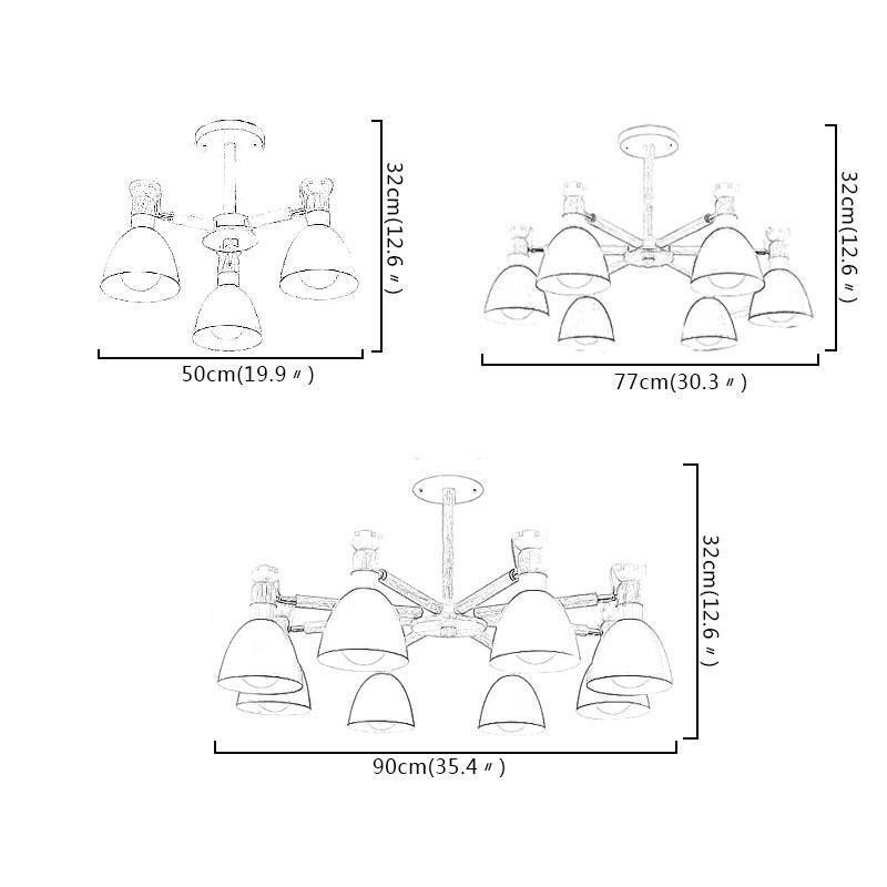 Kreatívny drevený luster Nordic Macaron Pendant Light