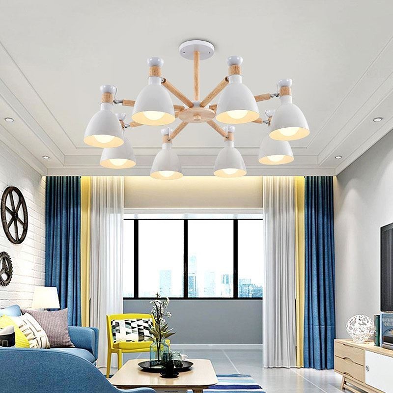 Kreatívny drevený luster Nordic Macaron Pendant Light